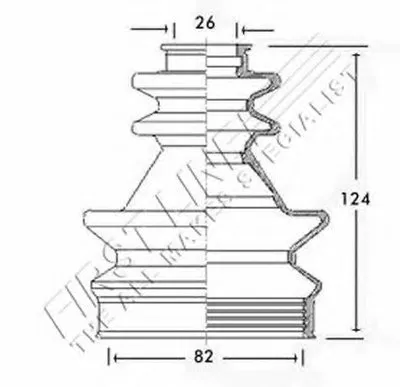 Пыльник, приводной вал FIRST LINE купить