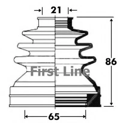 Пыльник, приводной вал FIRST LINE купить