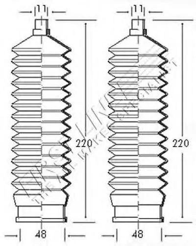 Пыльник, рулевое управление FIRST LINE купить