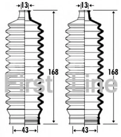 Пыльник, рулевое управление FIRST LINE купить