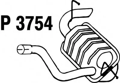 Глушитель выхлопных газов конечный FENNO купить