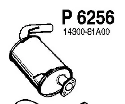 Глушитель выхлопных газов конечный FENNO купить