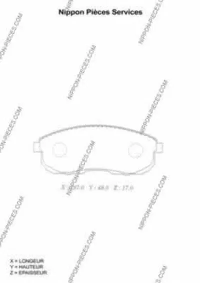 Комплект тормозных колодок, дисковый тормоз NPS купить