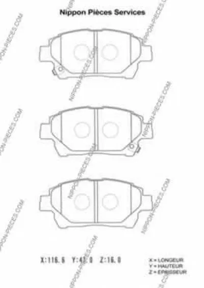 Комплект тормозных колодок, дисковый тормоз NPS купить