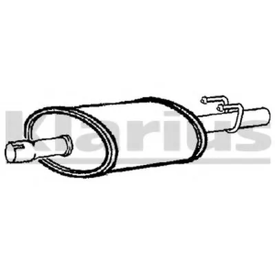 Средний глушитель выхлопных газов KLARIUS купить