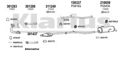 Система выпуска ОГ KLARIUS купить