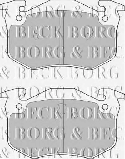 Комплект тормозных колодок, дисковый тормоз BORG & BECK купить