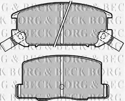 Комплект тормозных колодок, дисковый тормоз BORG & BECK купить
