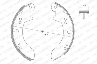 Комплект тормозных колодок WEEN купить