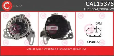 Генератор GENUINE SERIES CASCO купить