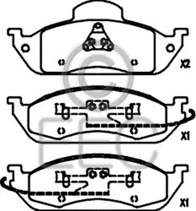 Комплект тормозных колодок, дисковый тормоз EEC купить
