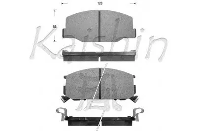 Комплект тормозных колодок, дисковый тормоз KAISHIN купить