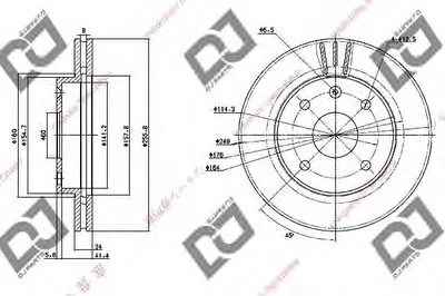 Тормозной диск DJ PARTS купить
