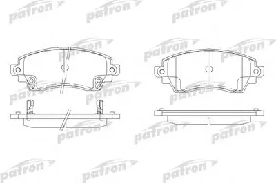 Комплект тормозных колодок, дисковый тормоз PATRON купить
