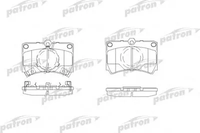 Комплект тормозных колодок, дисковый тормоз PATRON купить