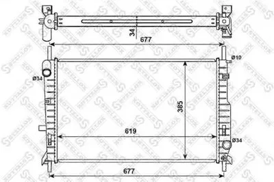 Радиатор, охлаждение двигателя STELLOX купить
