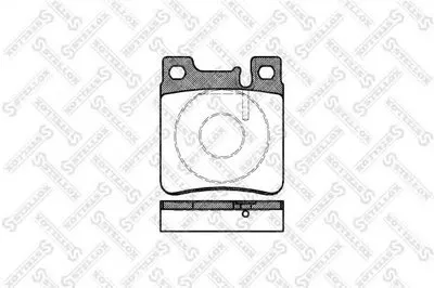 Комплект тормозных колодок, дисковый тормоз STELLOX купить