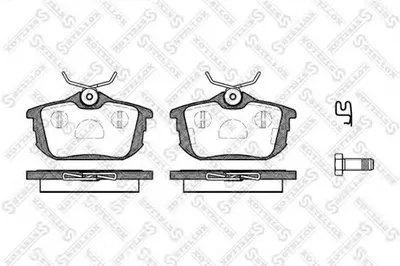 Комплект тормозных колодок, дисковый тормоз STELLOX купить