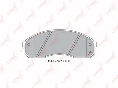 Комплект тормозных колодок, дисковый тормоз LYNXauto купить