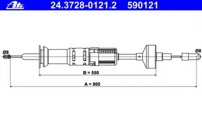 Тросик сцепления ATE купить