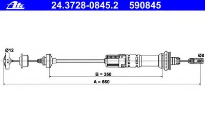 Тросик сцепления ATE купить