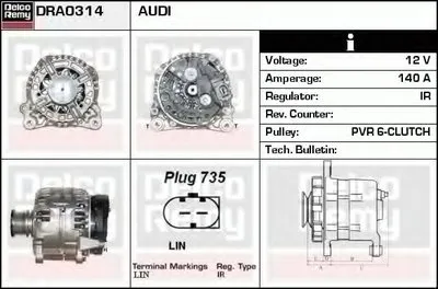 Генератор Remanufactured REMY (Light Duty) DELCO REMY купить