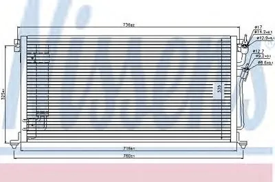 Конденсатор, кондиционер NISSENS купить