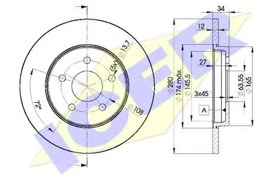 Тормозной диск ICER купить