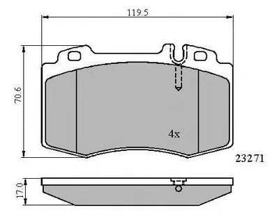 Комплект тормозных колодок, дисковый тормоз NATIONAL купить