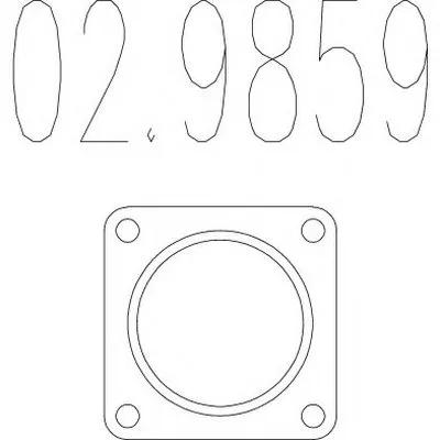 Прокладка, труба выхлопного газа MTS купить