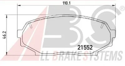 Комплект тормозных колодок, дисковый тормоз SPORTLINE A.B.S. купить