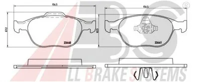 Комплект тормозных колодок, дисковый тормоз SPORTLINE A.B.S. купить