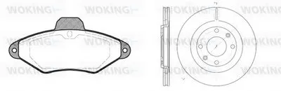 Комплект тормозов, дисковый тормозной механизм WOKING купить
