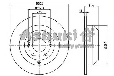 Тормозной диск ASHUKI купить