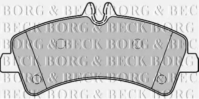 Комплект тормозных колодок, дисковый тормоз BORG & BECK купить