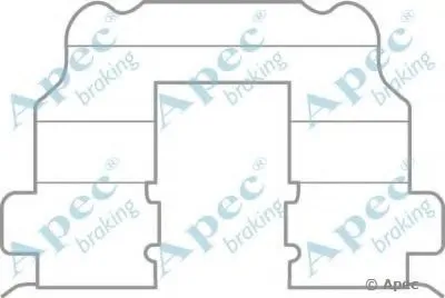 Комплектующие, тормозные колодки APEC braking купить