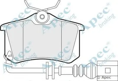 Комплект тормозных колодок, дисковый тормоз APEC braking купить