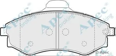 Комплект тормозных колодок, дисковый тормоз APEC braking купить