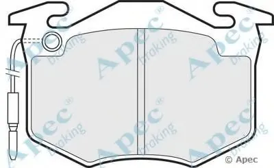 Комплект тормозных колодок, дисковый тормоз APEC braking купить