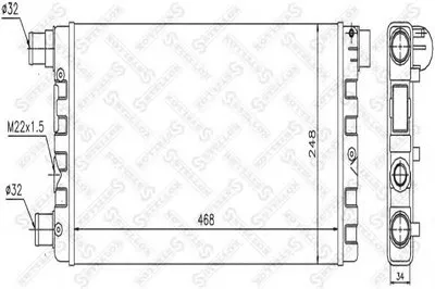 Радиатор, охлаждение двигателя STELLOX купить