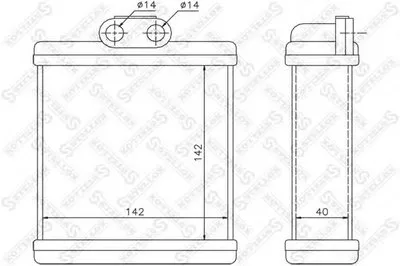 Теплообменник, отопление салона STELLOX купить