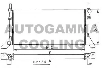Радиатор, охлаждение двигателя AUTOGAMMA купить