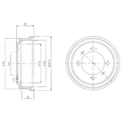 Тормозной барабан DELPHI купить