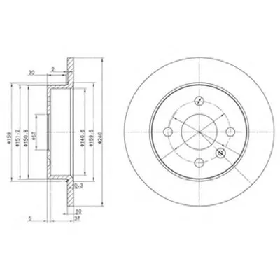 Тормозной диск DELPHI купить