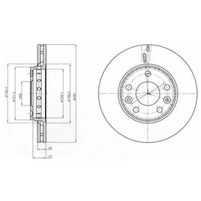 Тормозной диск DELPHI купить