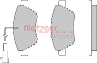 Комплект тормозных колодок, дисковый тормоз METZGER купить