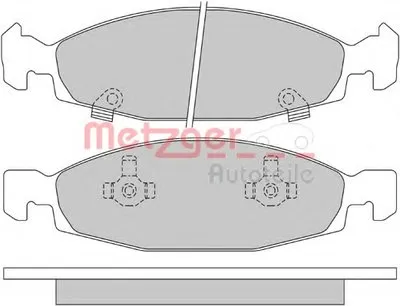 Комплект тормозных колодок, дисковый тормоз METZGER купить