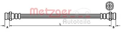 Тормозной шланг METZGER купить