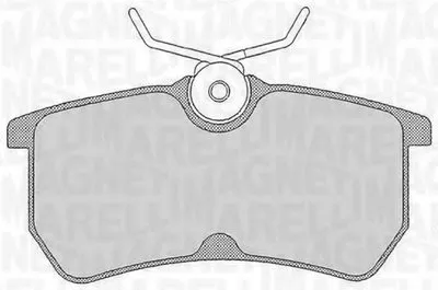 Комплект тормозных колодок, дисковый тормоз MAGNETI MARELLI купить