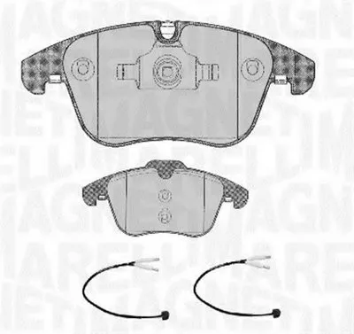 Комплект тормозных колодок, дисковый тормоз MAGNETI MARELLI купить